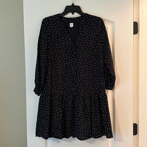 Gap black polka dot dress